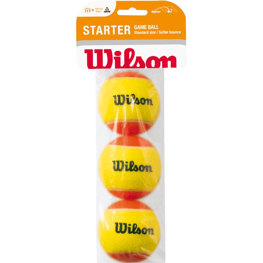 Tennisballen Wilson | Starter Balls (Stage 2) Zak Met 3 Stuks