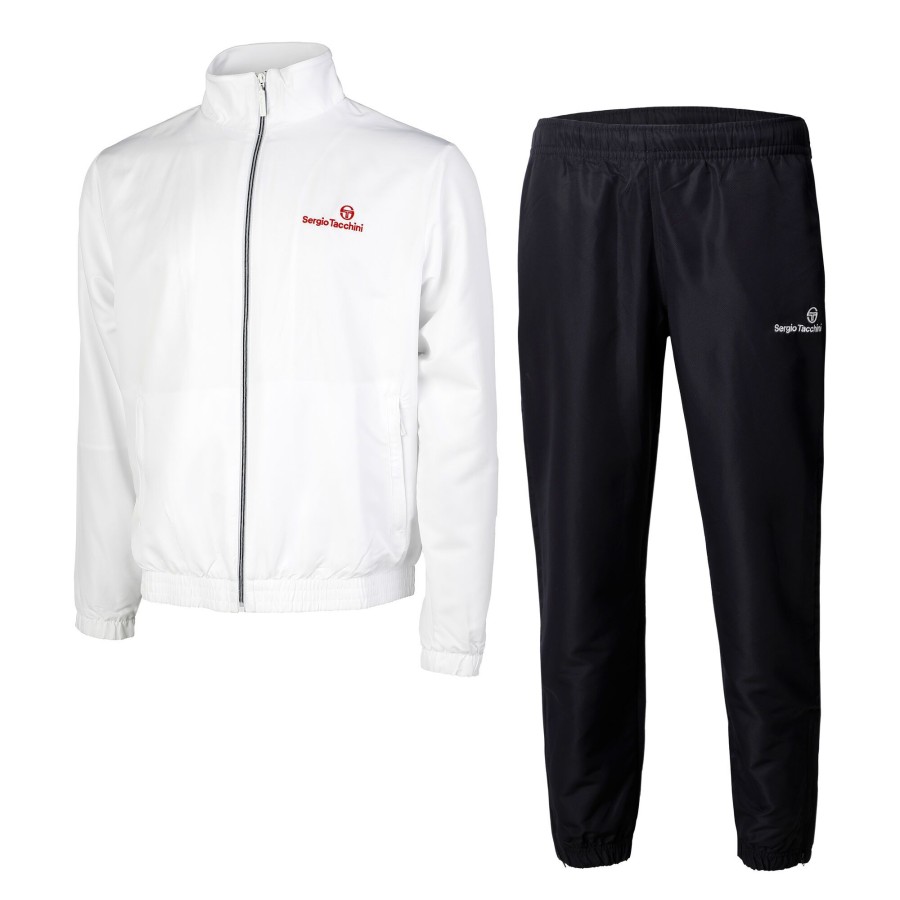 Tenniskleding Sergio Tacchini | Carson 021 Trainingspak Heren Wit, Blauw