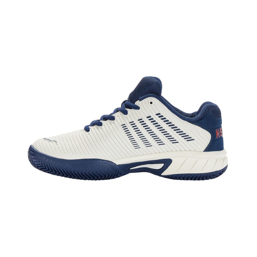 Tennisschoenen K-Swiss | Hypercourt Express 2 Gravelschoen Kinderen Wit, Donkerblauw