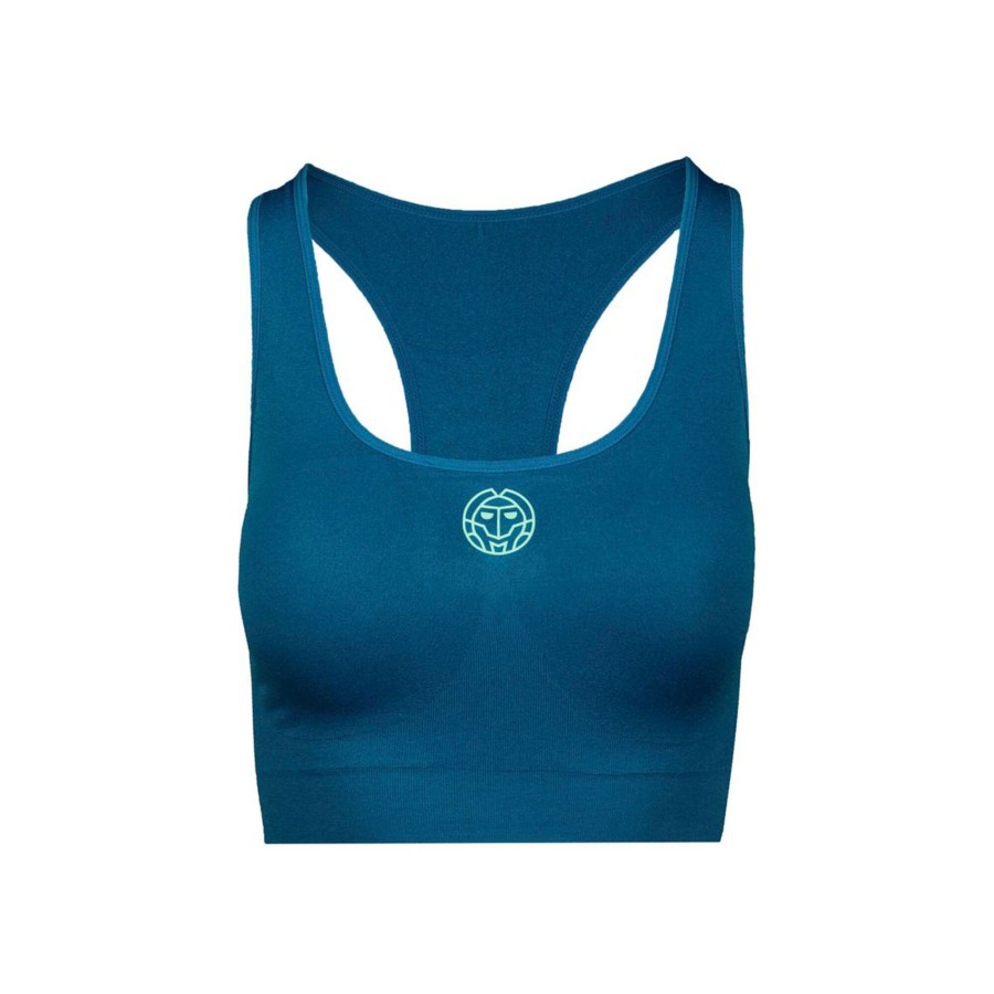 Tenniskleding BIDI BADU | Major Pector Move Sport-Bh Dames Petrolblauw