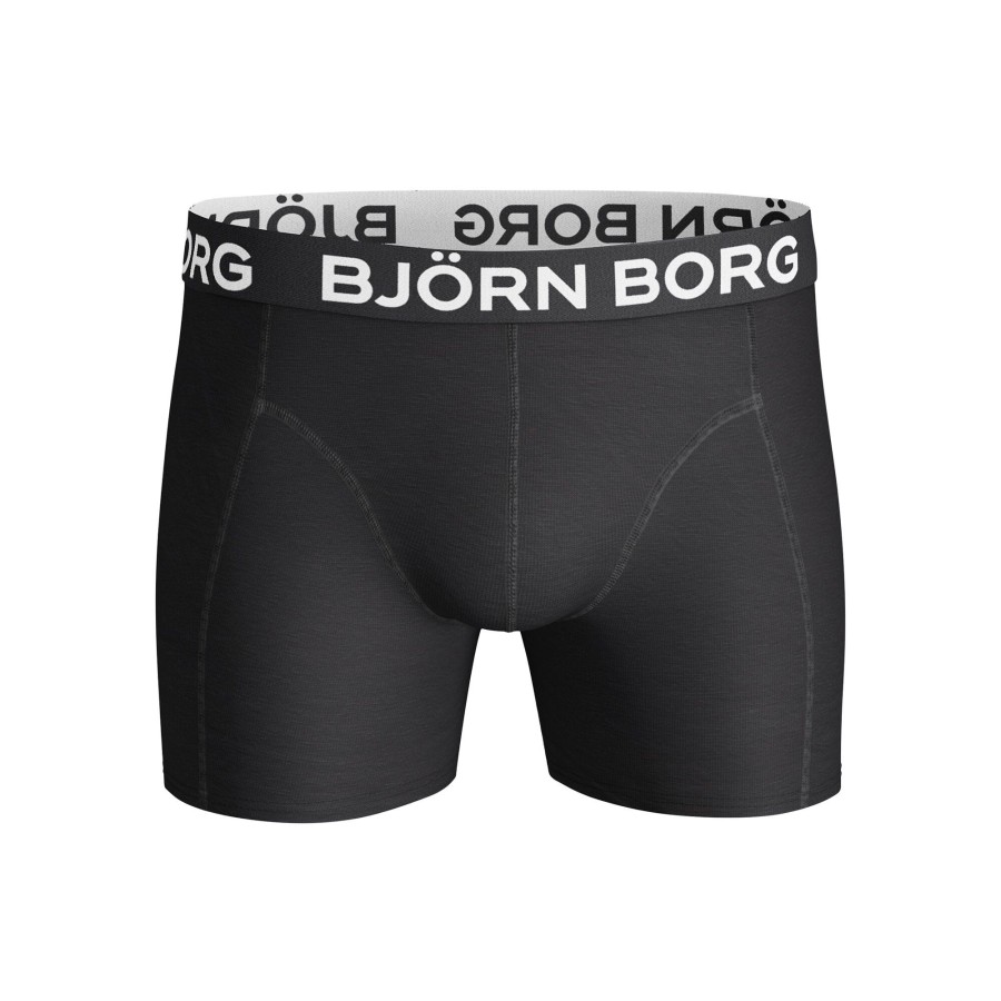 Tenniskleding Björn Borg | Sammy Boxershort Verpakking 2 Stuks Heren Zwart, Wit