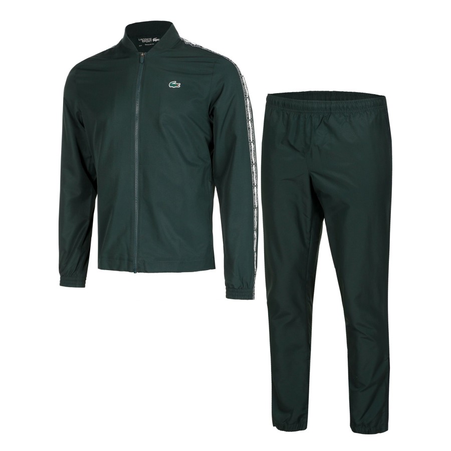 Tenniskleding Lacoste | Technical Capsule Trainingspak Heren Donkergroen