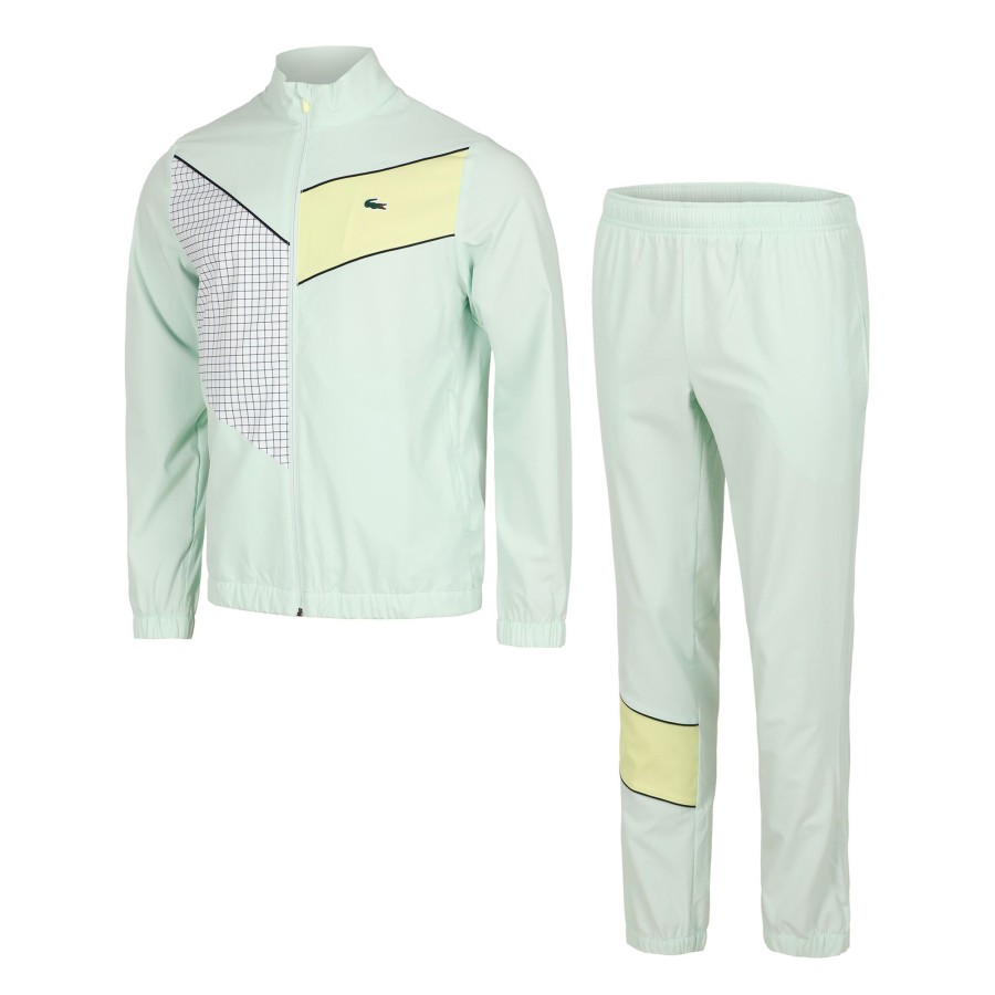 Tenniskleding Lacoste | Players Trainingspak Heren Mint, Limoen