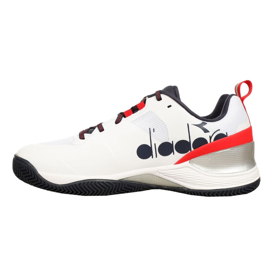 Tennisschoenen Diadora | Blushield Torneo 2 Gravelschoen Heren Wit, Donkerblauw