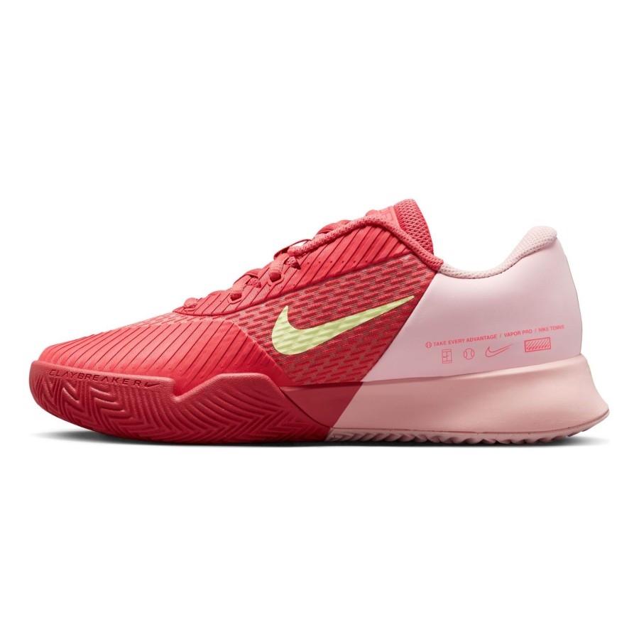 Tennisschoenen Nike | Zoom Vapor Pro 2 Gravelschoen Dames Koraal, Roze