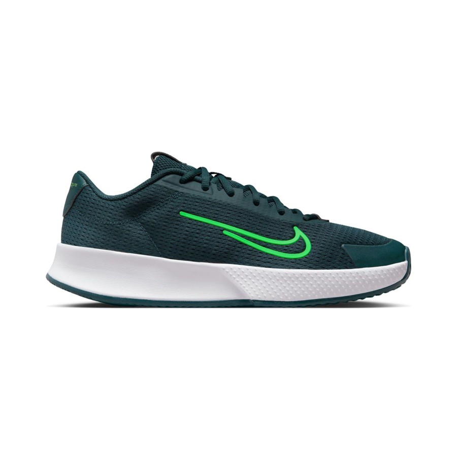 Tennisschoenen Nike | Vapor Lite 2 Gravelschoen Kinderen Donkergroen, Neongroen