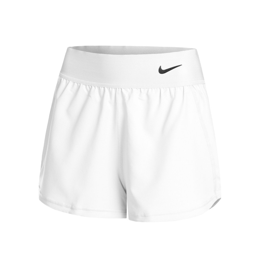 Tenniskleding Nike | Dri-Fit Advantage Court Shorts Dames Wit