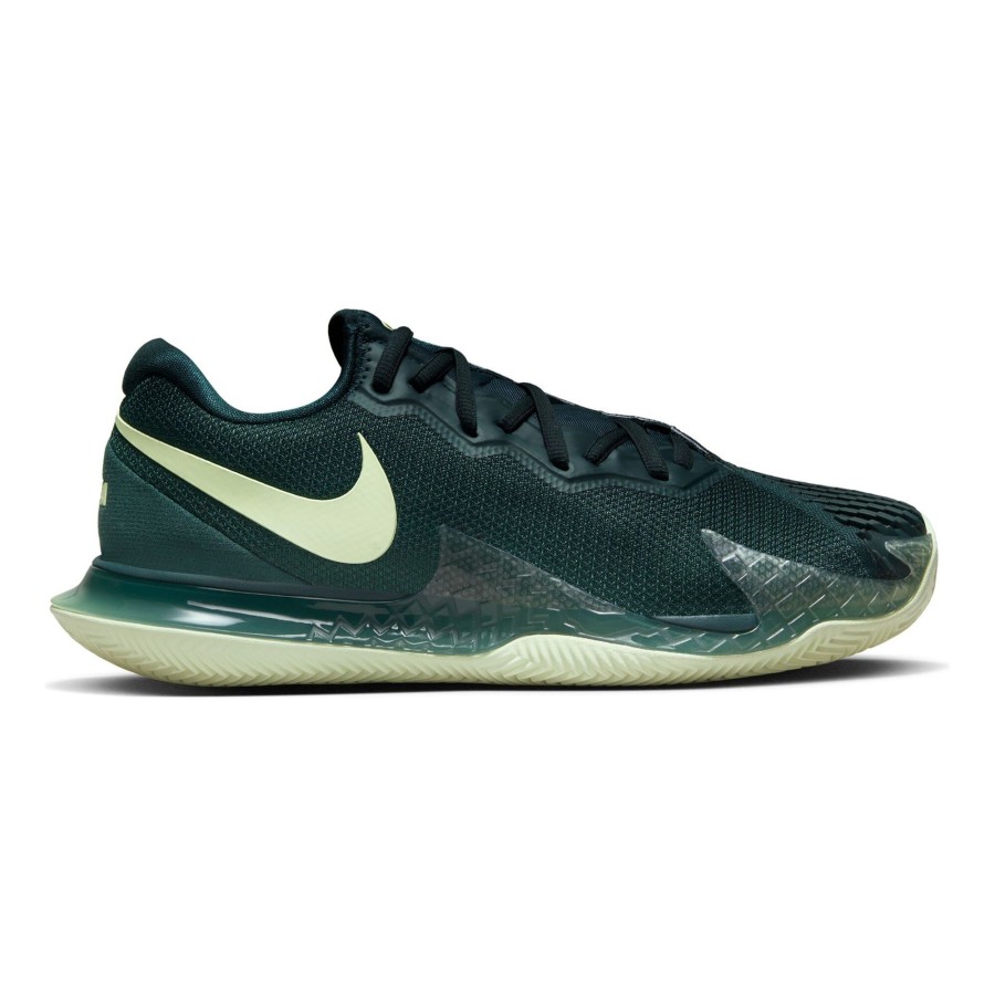 Tennisschoenen Nike | Court Vapor Cage 4 Rafa Gravelschoen Heren Donkergroen, Limoen