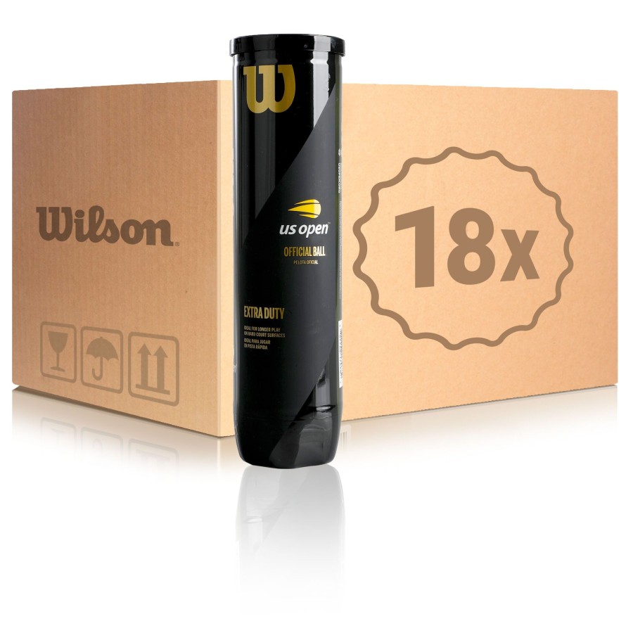 Tennisballen Wilson | Us Open 18X Verpakking 4 Stuks In Een Doos