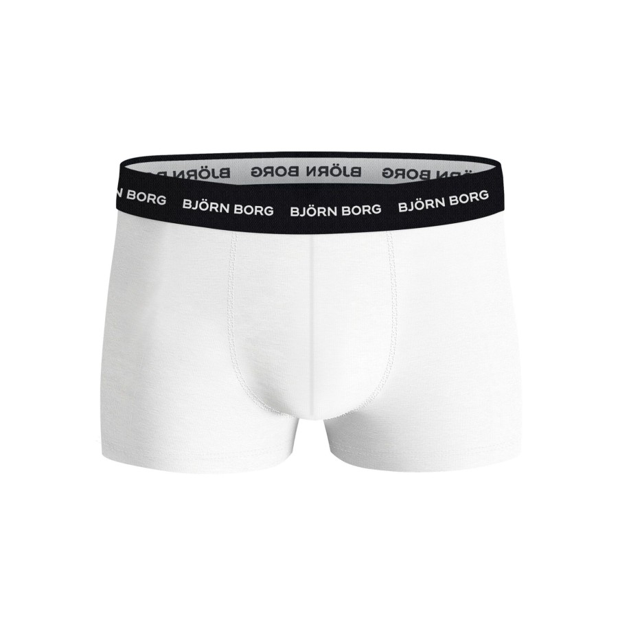 Tenniskleding Björn Borg | Cotton Stretch Trunk Boxershort Verpakking 3 Stuks Heren Wit
