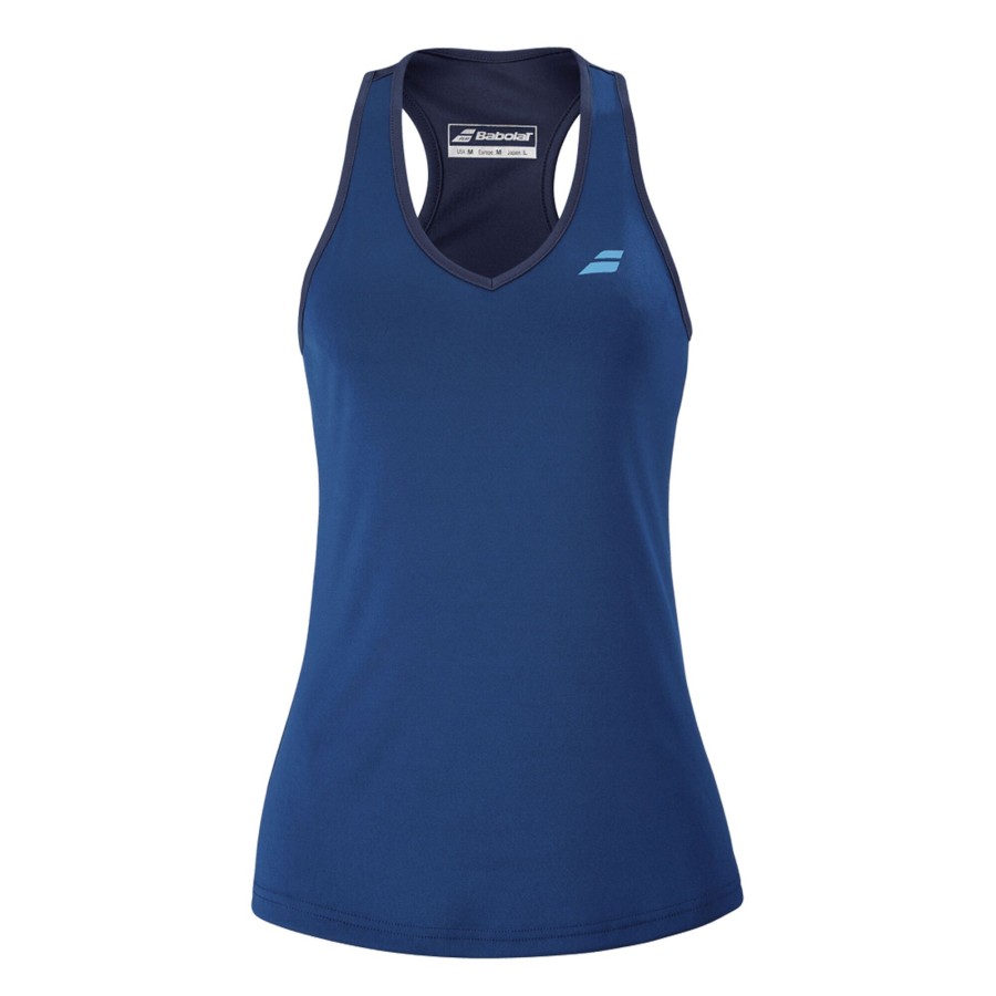 Tenniskleding Babolat | Play Tanktop Dames Blauw