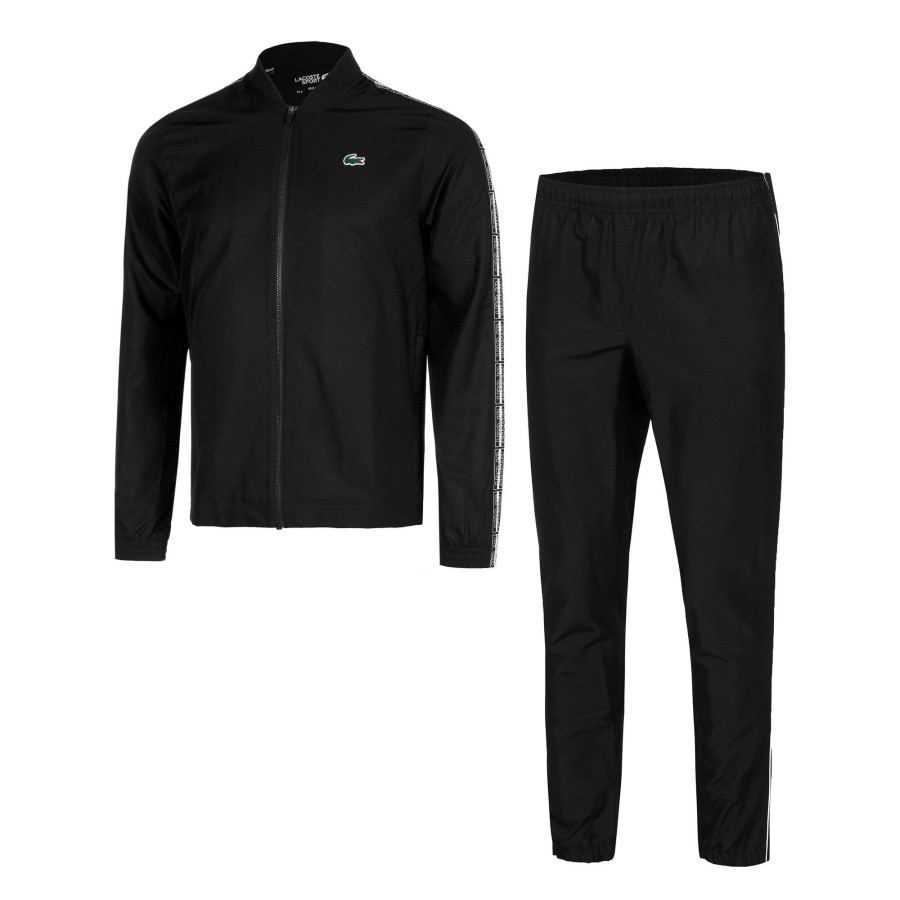 Tenniskleding Lacoste | Technical Capsule Trainingspak Heren Zwart