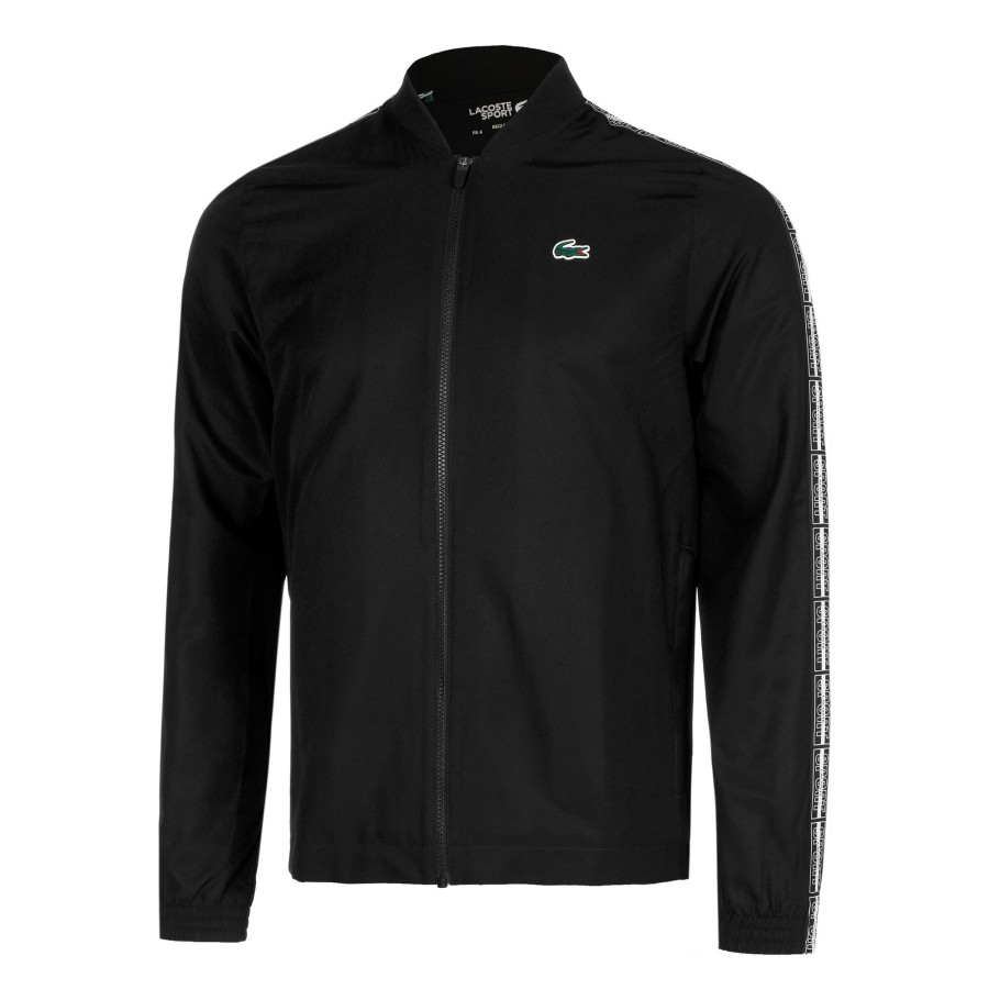 Tenniskleding Lacoste | Technical Capsule Trainingspak Heren Zwart