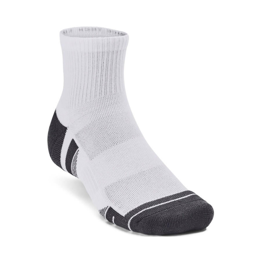 Tenniskleding Under Armour | Performance Tech Quarter Tennissokken Wit