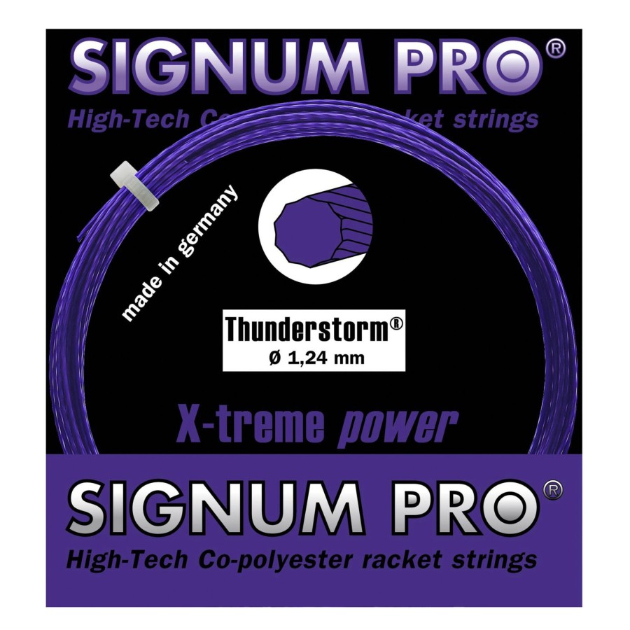 Tennissnaren Signum Pro | Thunderstorm Violett Set Snaren 12,2M