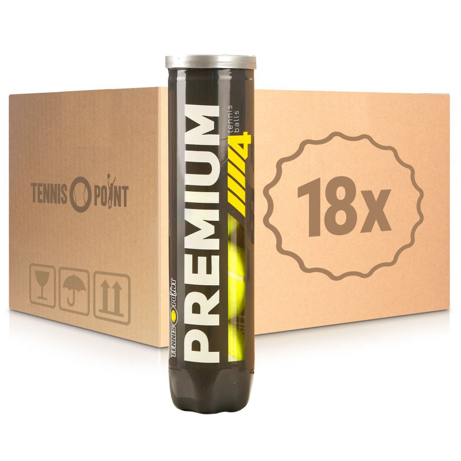 Tennisballen Tennis-Point | Premium 18X Verpakking 4 Stuks In Een Doos