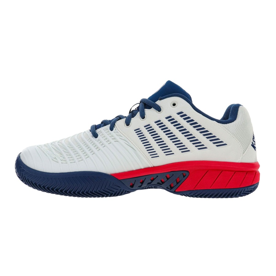 Tennisschoenen K-Swiss | Express Light 3 Gravelschoen Heren Wit, Rood