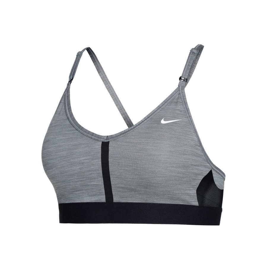 Tenniskleding Nike | Indy Light Support Sport-Bh Dames Grijs, Zwart